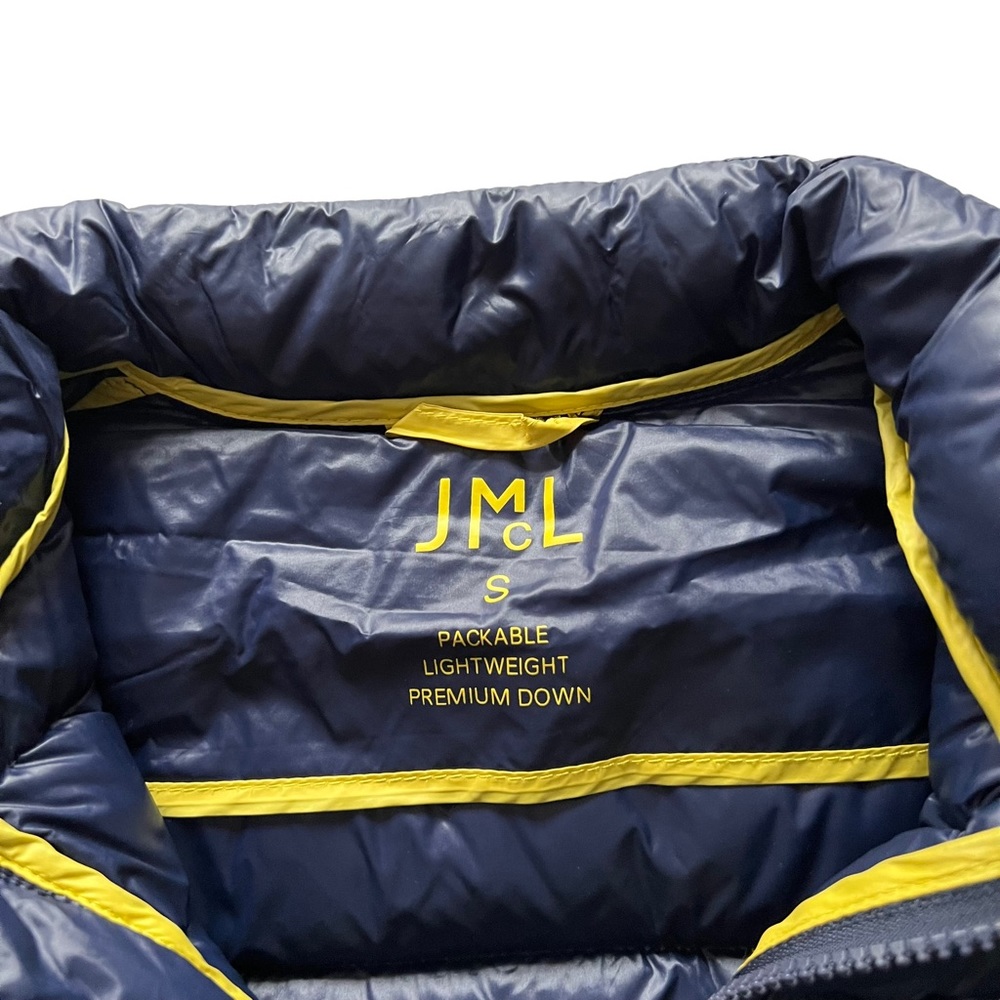 J McLaughlin Packable Down Navy Puffer Jacket | SMALL - Picture 7 of 9